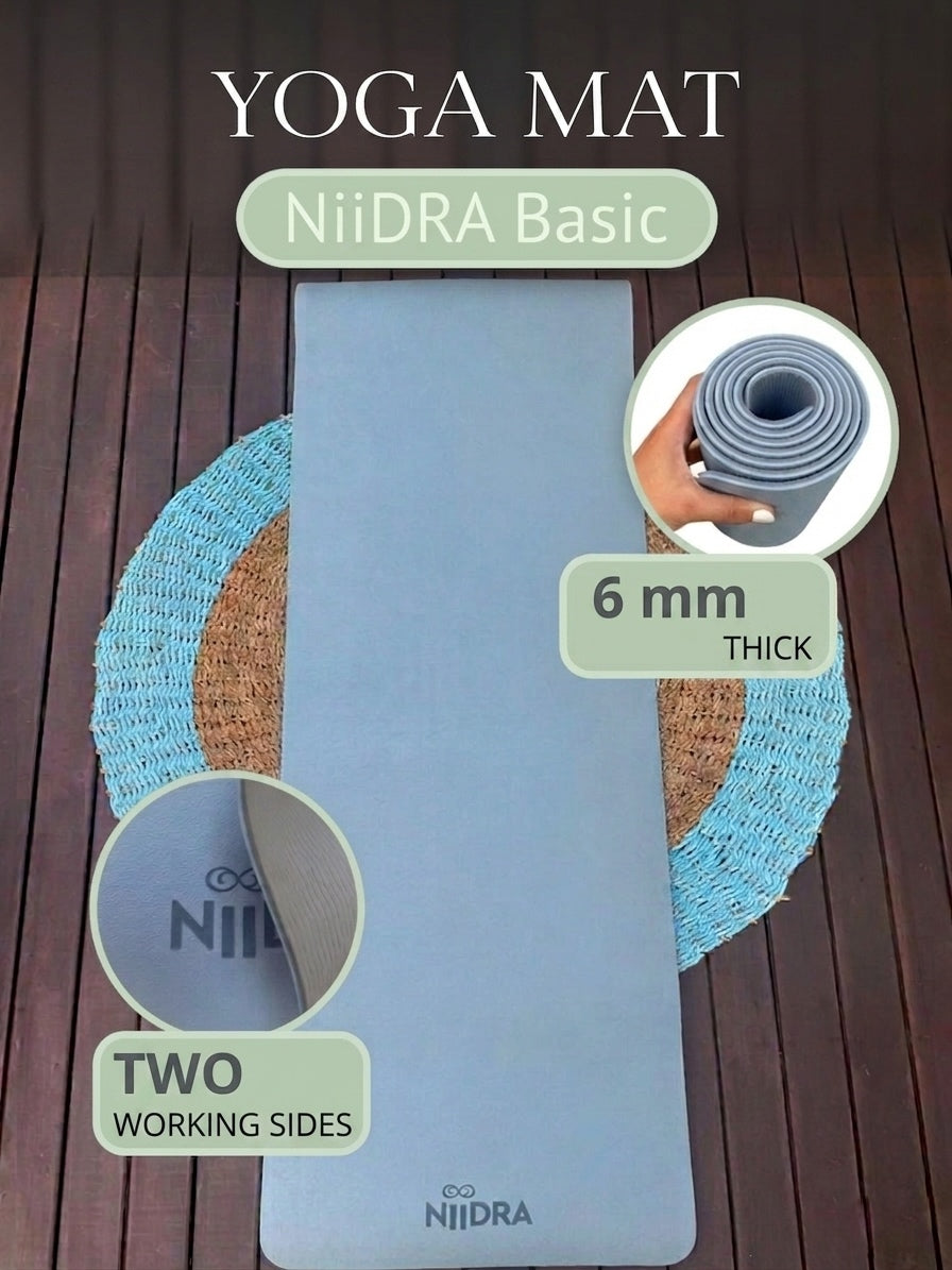 Basic Blue-grey yoga mat