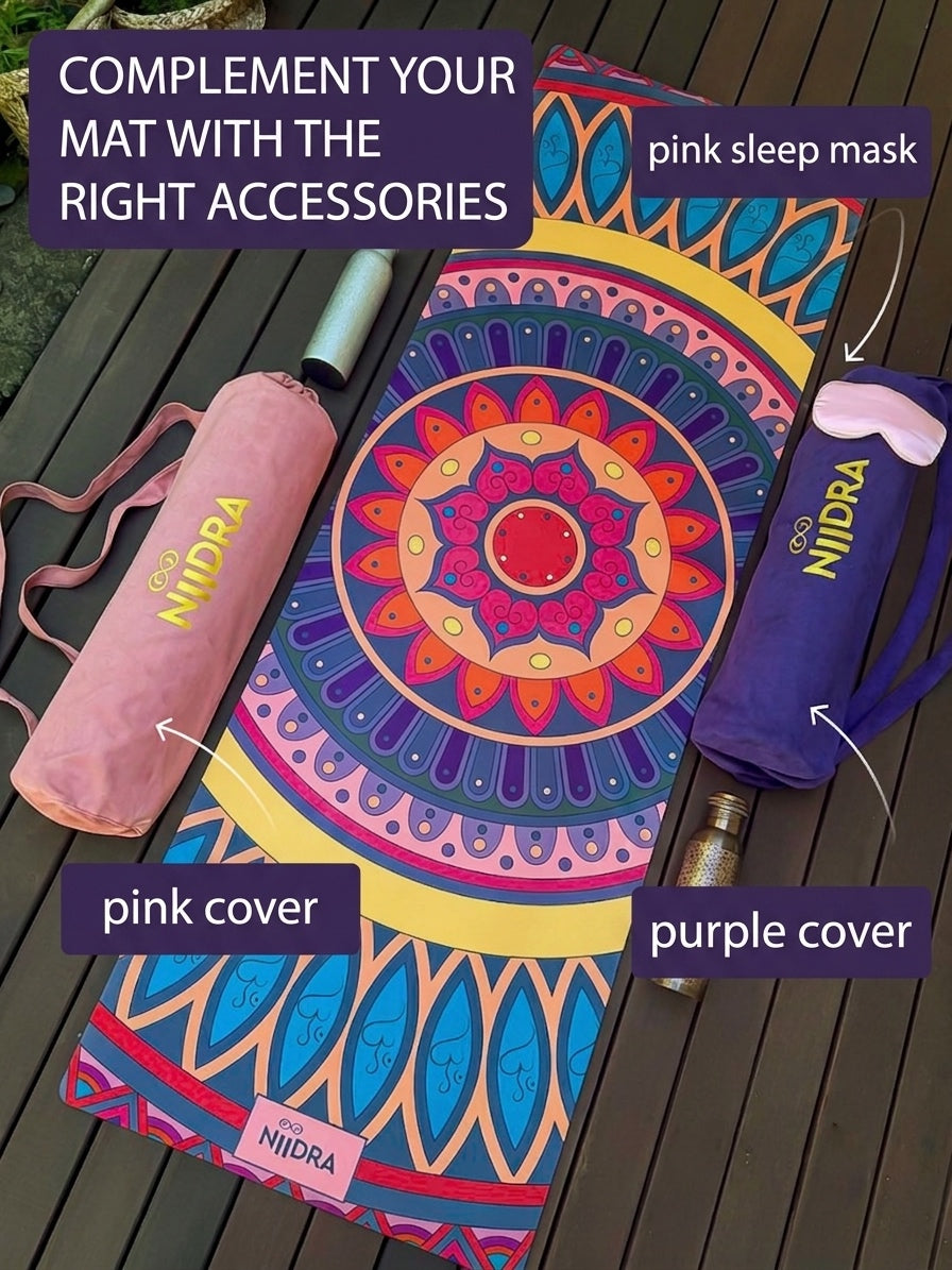 Happiness mandala yoga mat