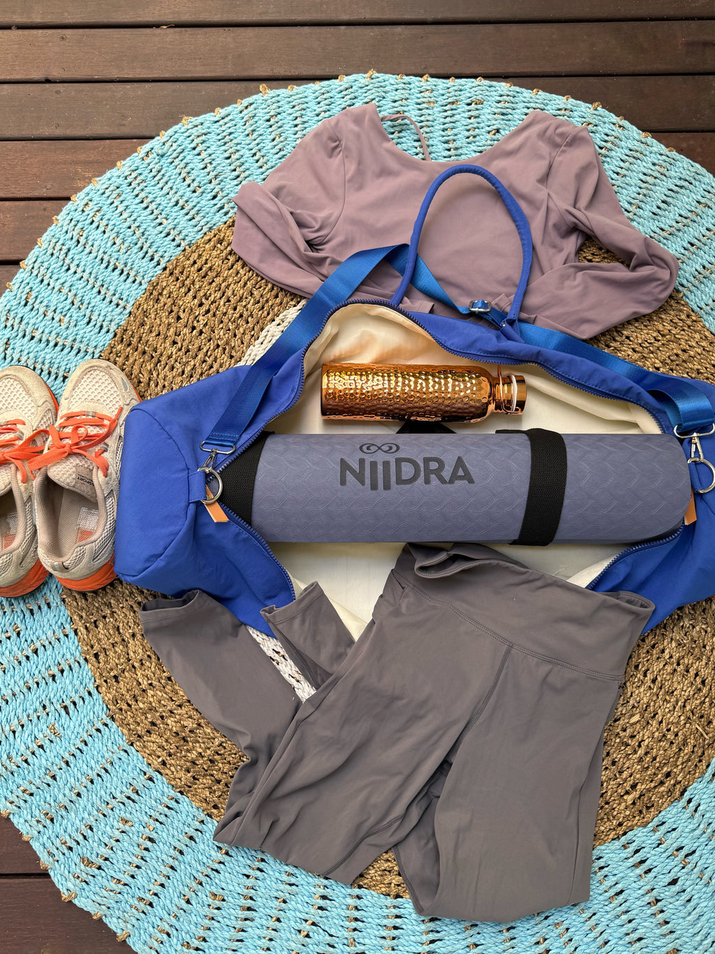 Blue sport bag
