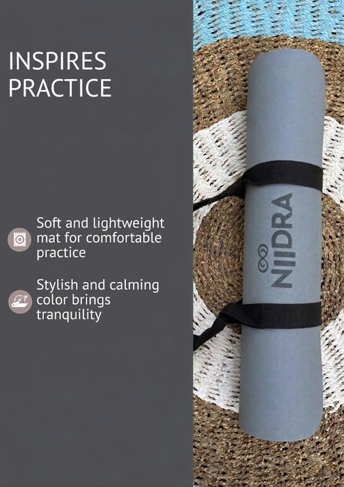 Basic Blue-grey yoga mat