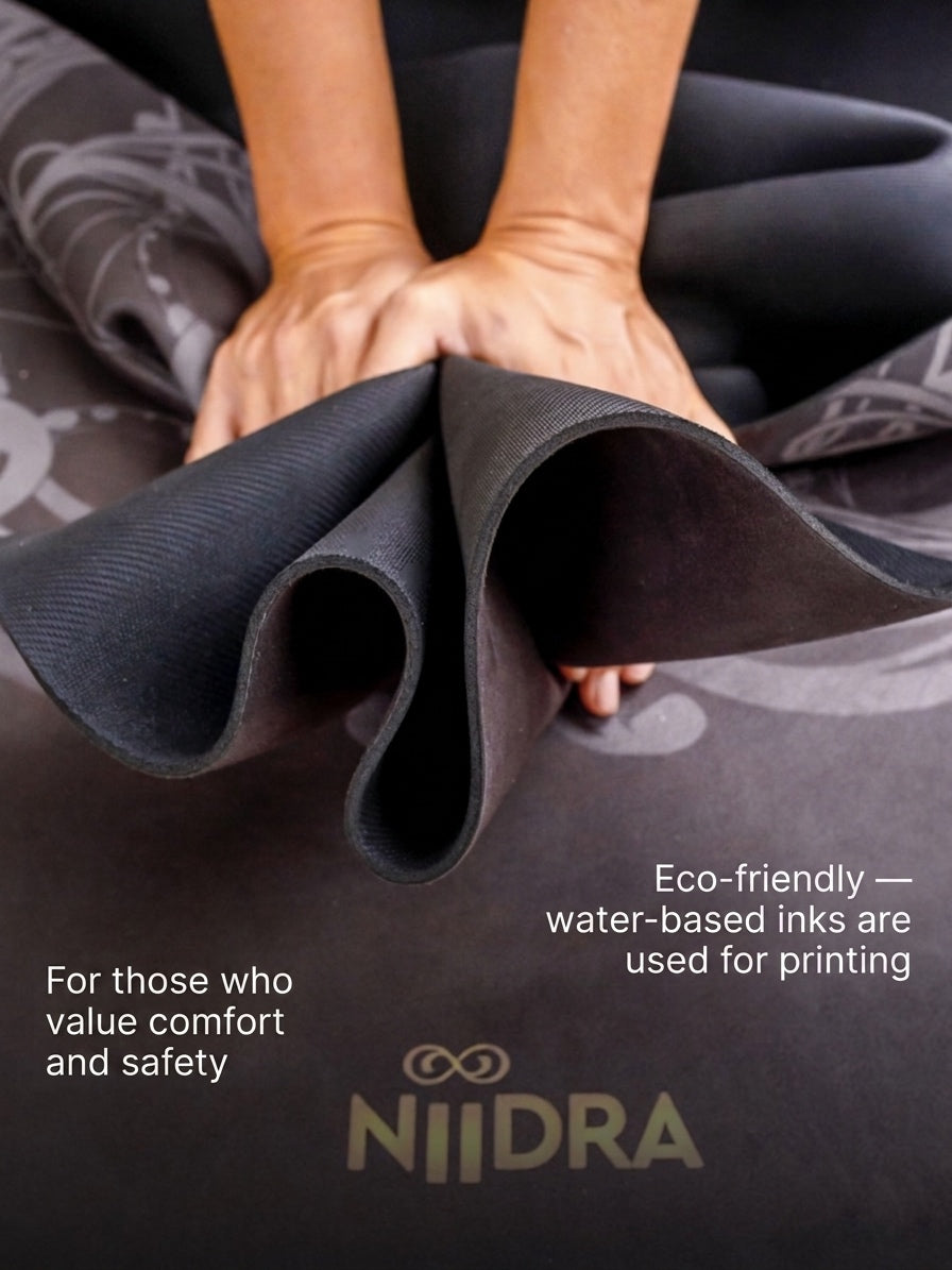Hamsa hand yoga mat