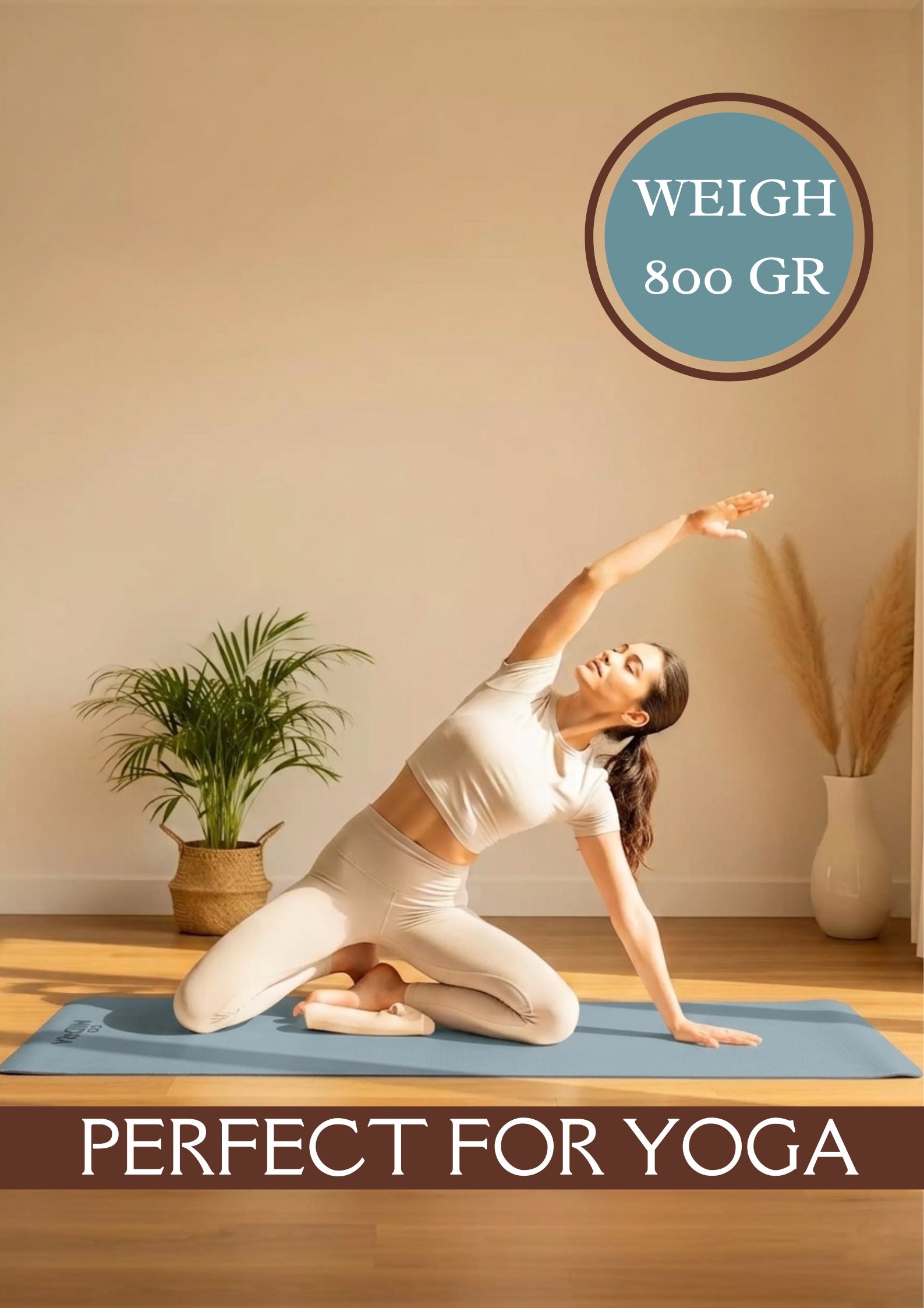 Basic Blue-grey yoga mat
