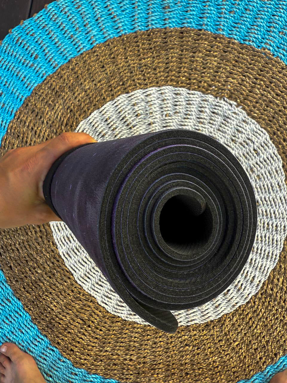 Creation mandala yoga mat