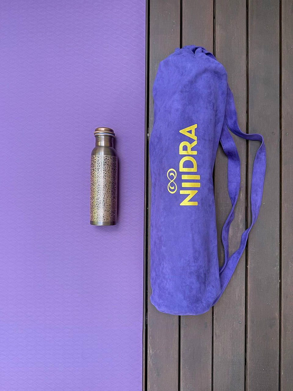 Basic purple yoga mat