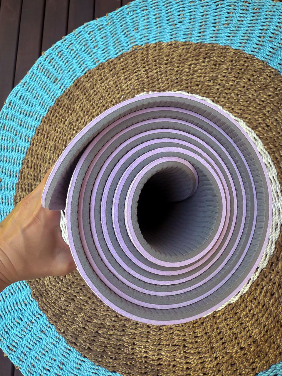Basic purple yoga mat