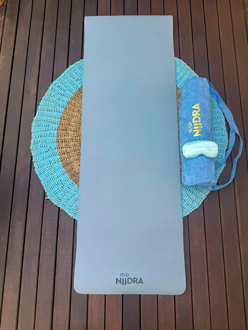 Basic Blue-grey yoga mat