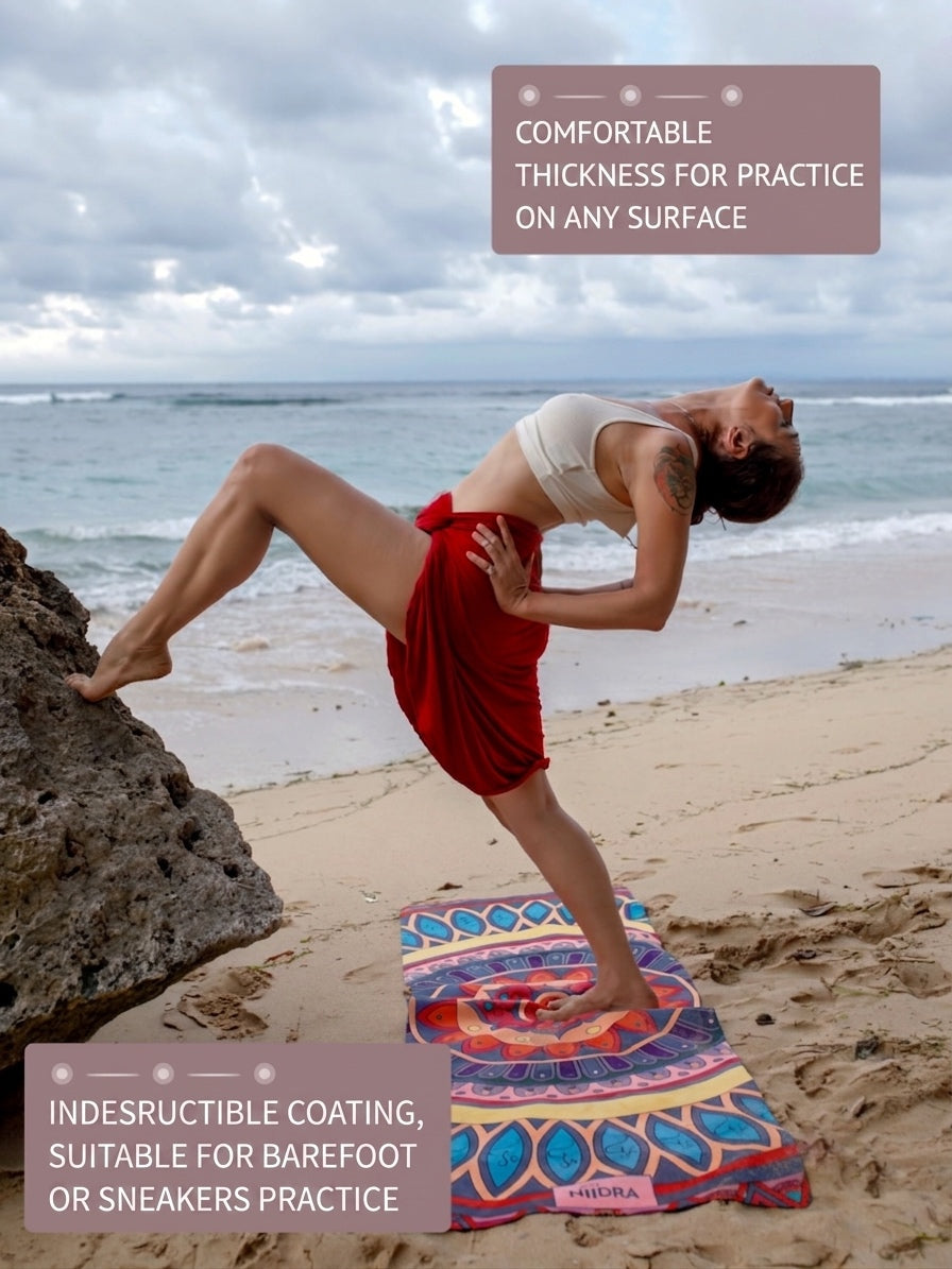 Happiness mandala yoga mat
