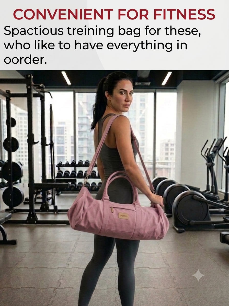 Pink sport bag