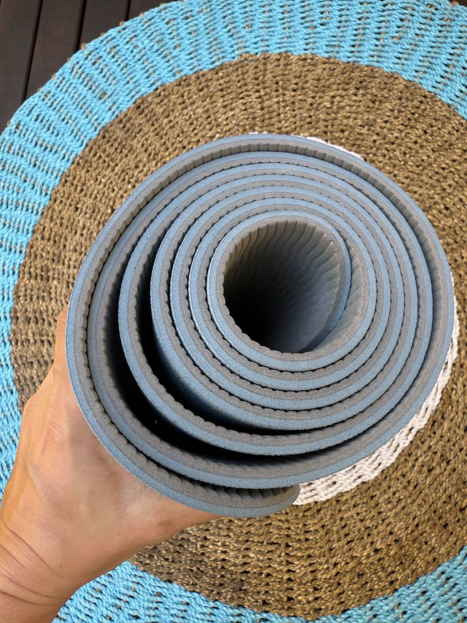 Basic Blue-grey yoga mat
