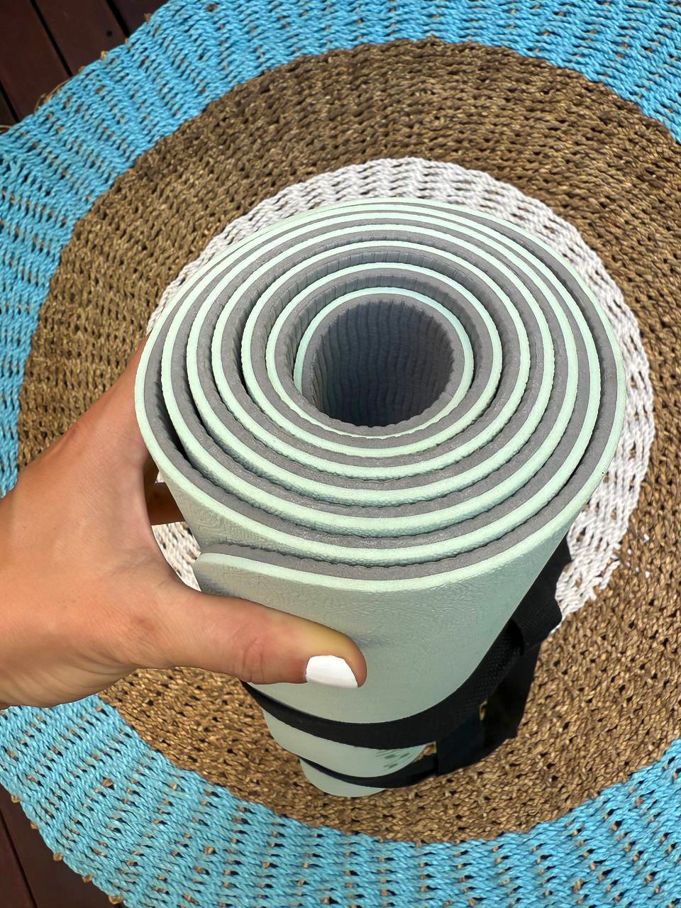 Basic mint yoga mat