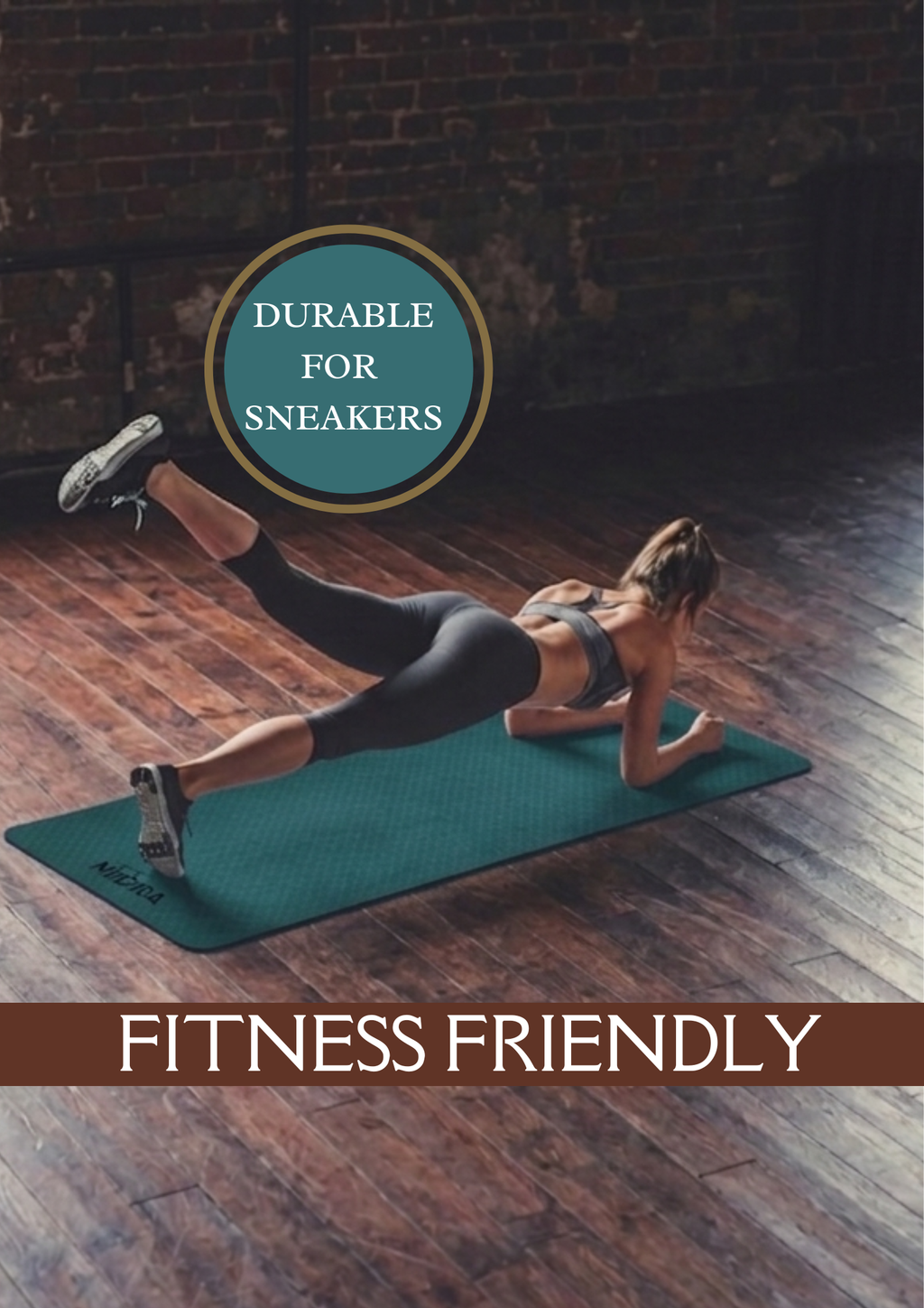 Basic Lavender yoga mat Christmas green