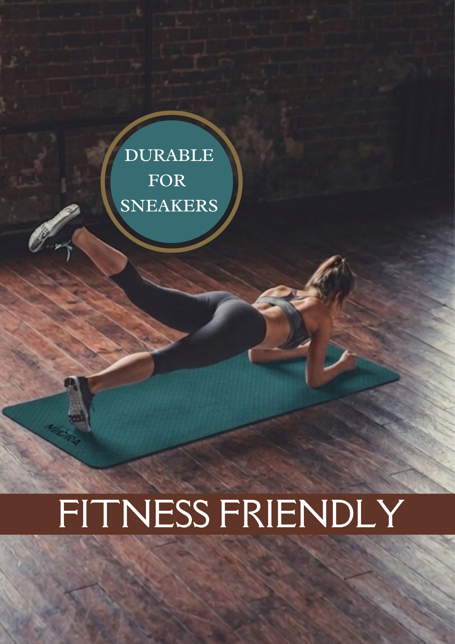 Basic Lavender yoga mat Christmas green