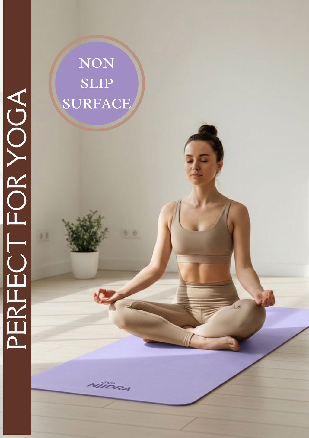 Basic purple yoga mat