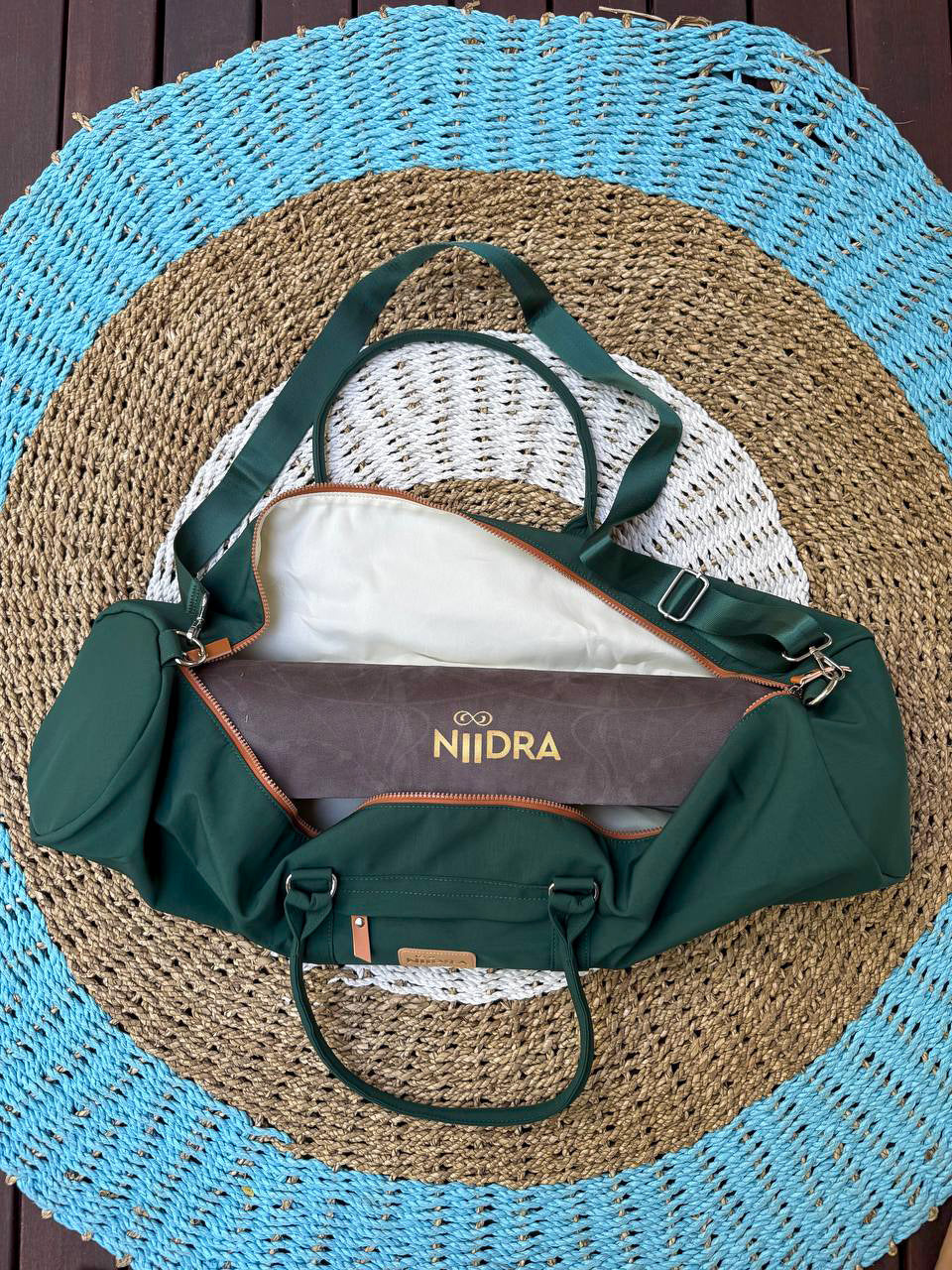 Green sport bag