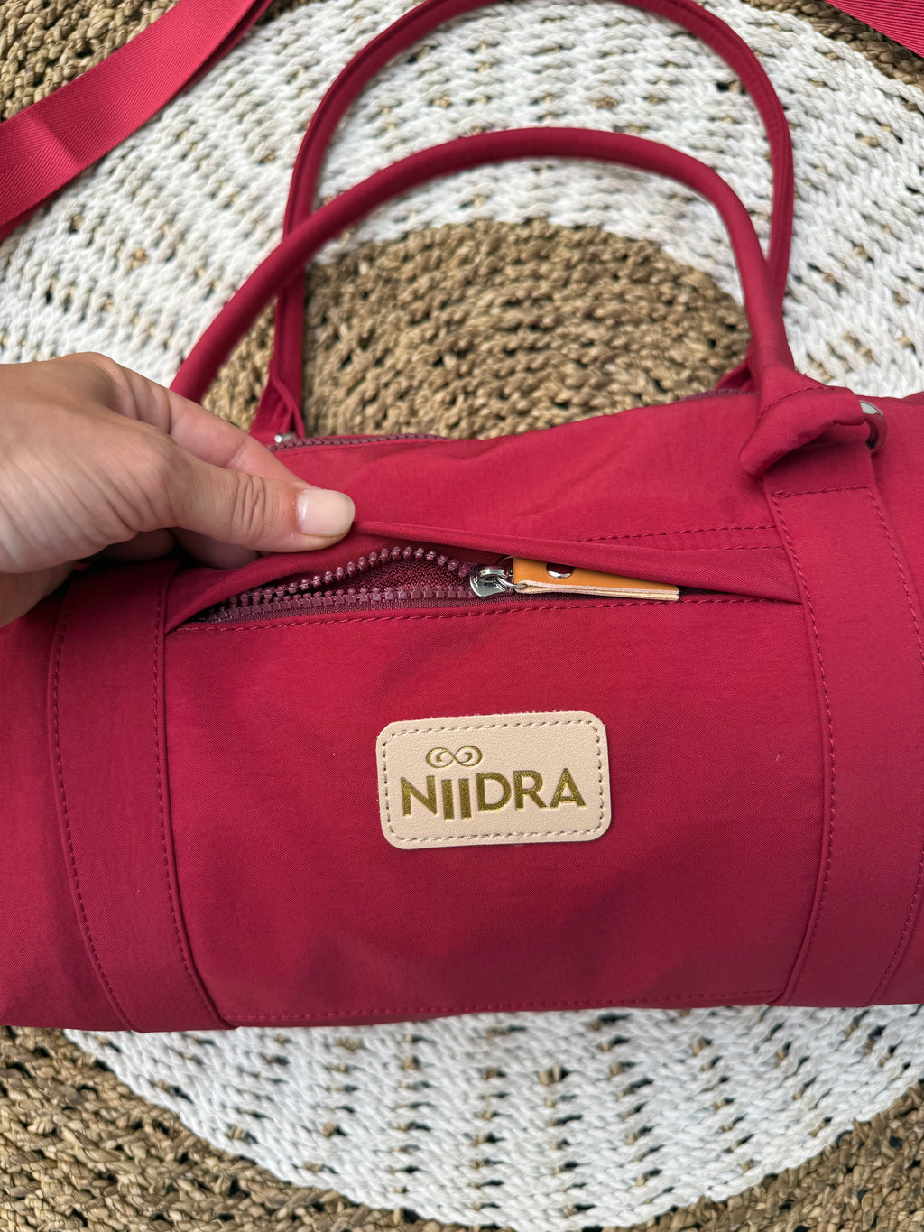Red sport bag