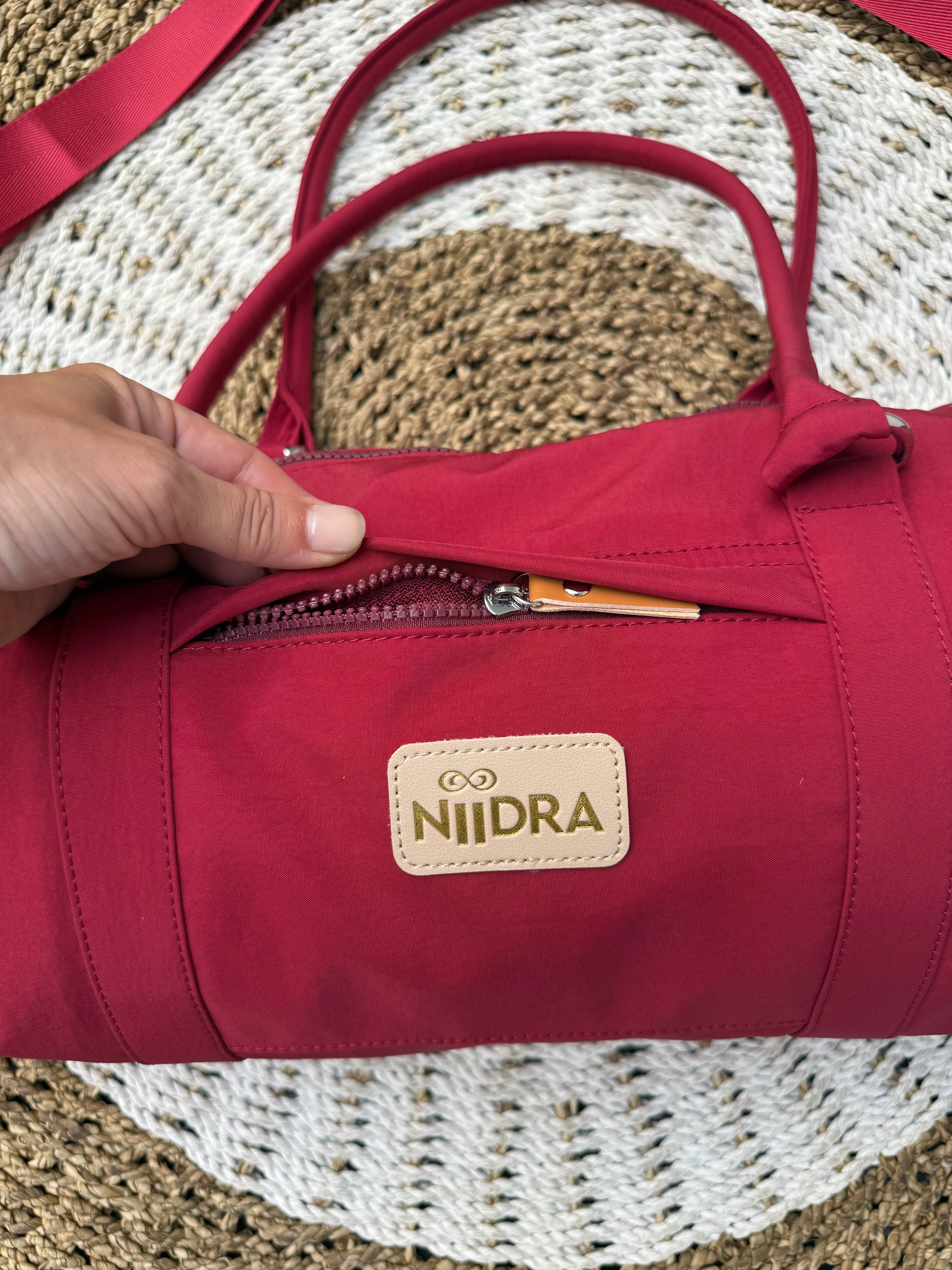 Red sport bag