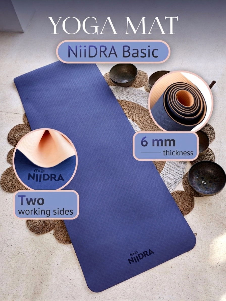 Basic Dark blue yoga mat