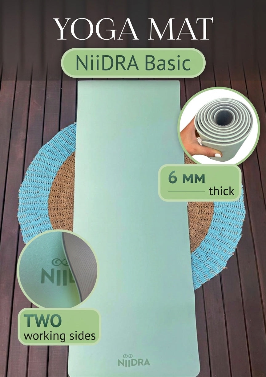 Basic mint yoga mat