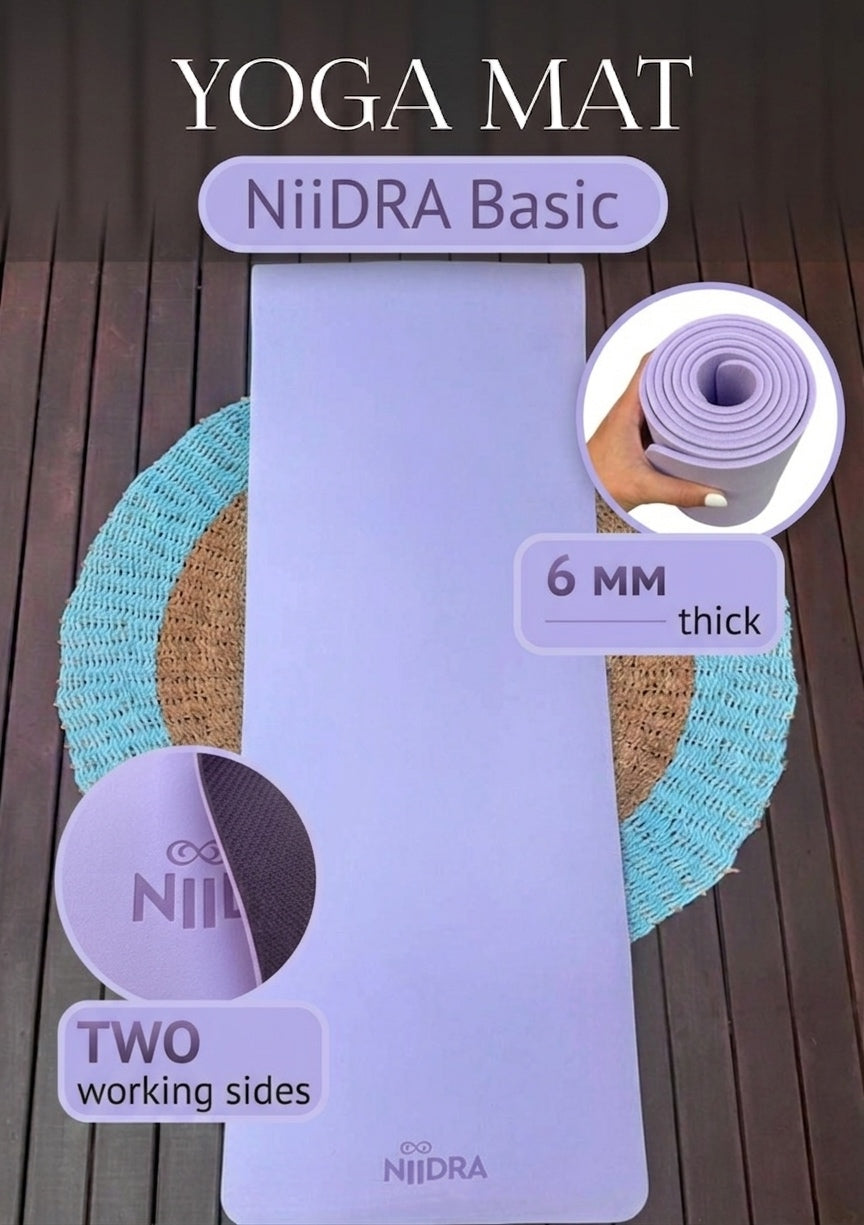 Basic purple yoga mat