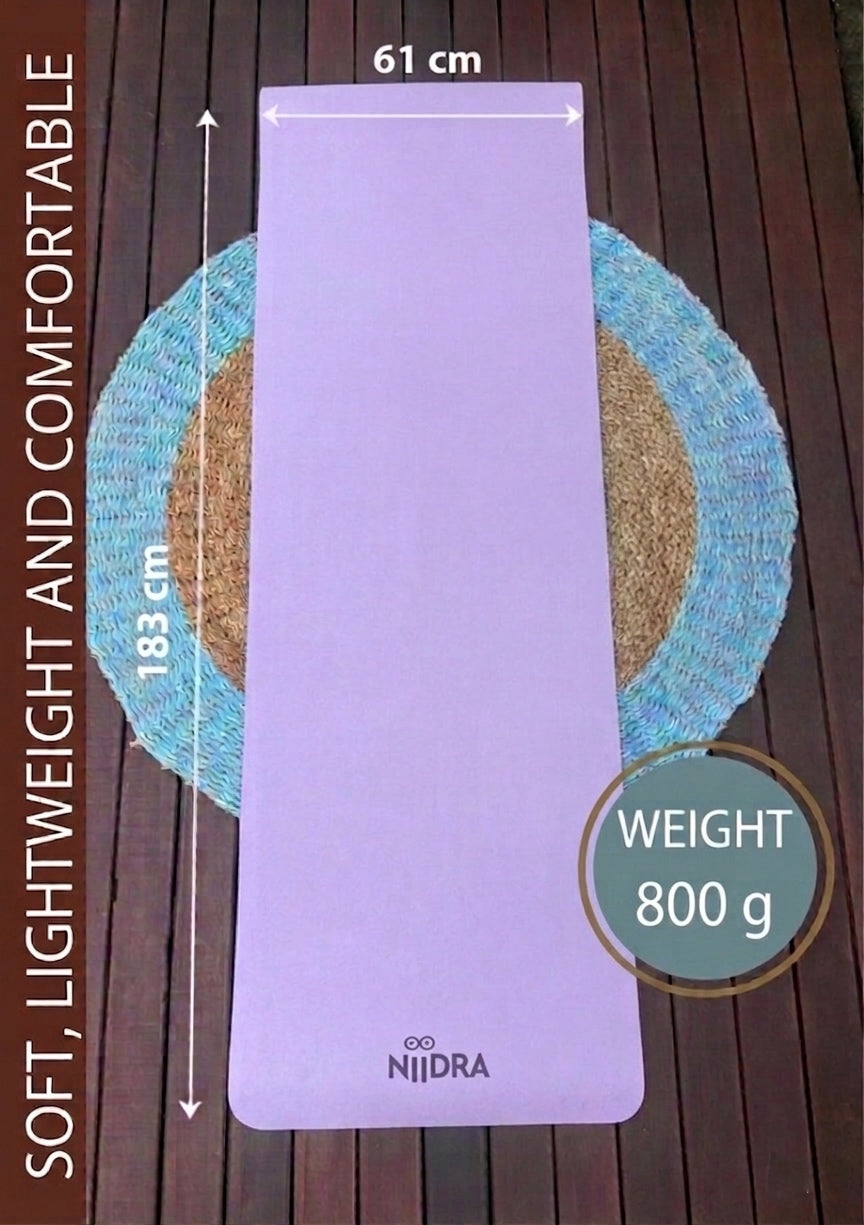 Basic purple yoga mat
