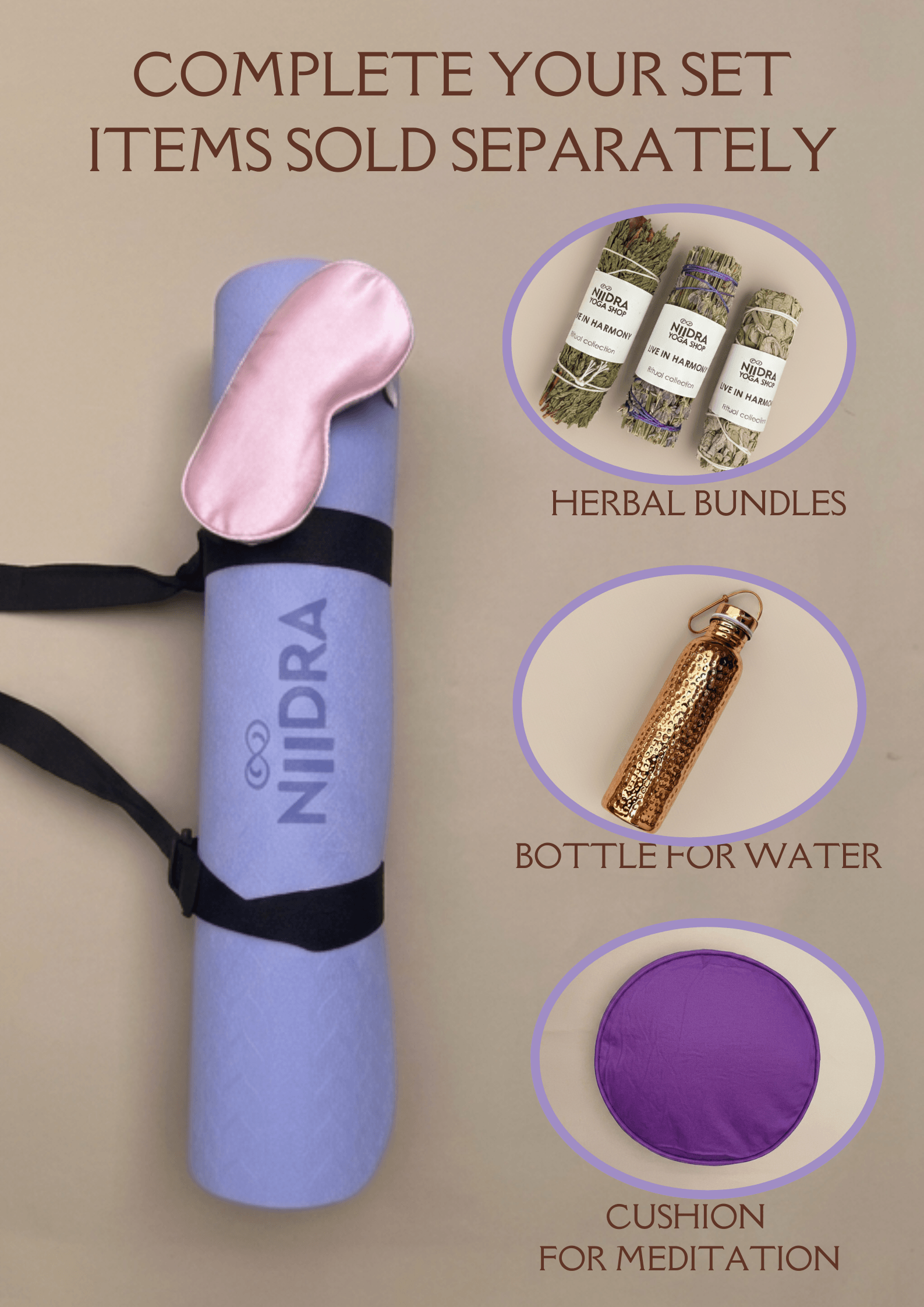 Basic purple yoga mat