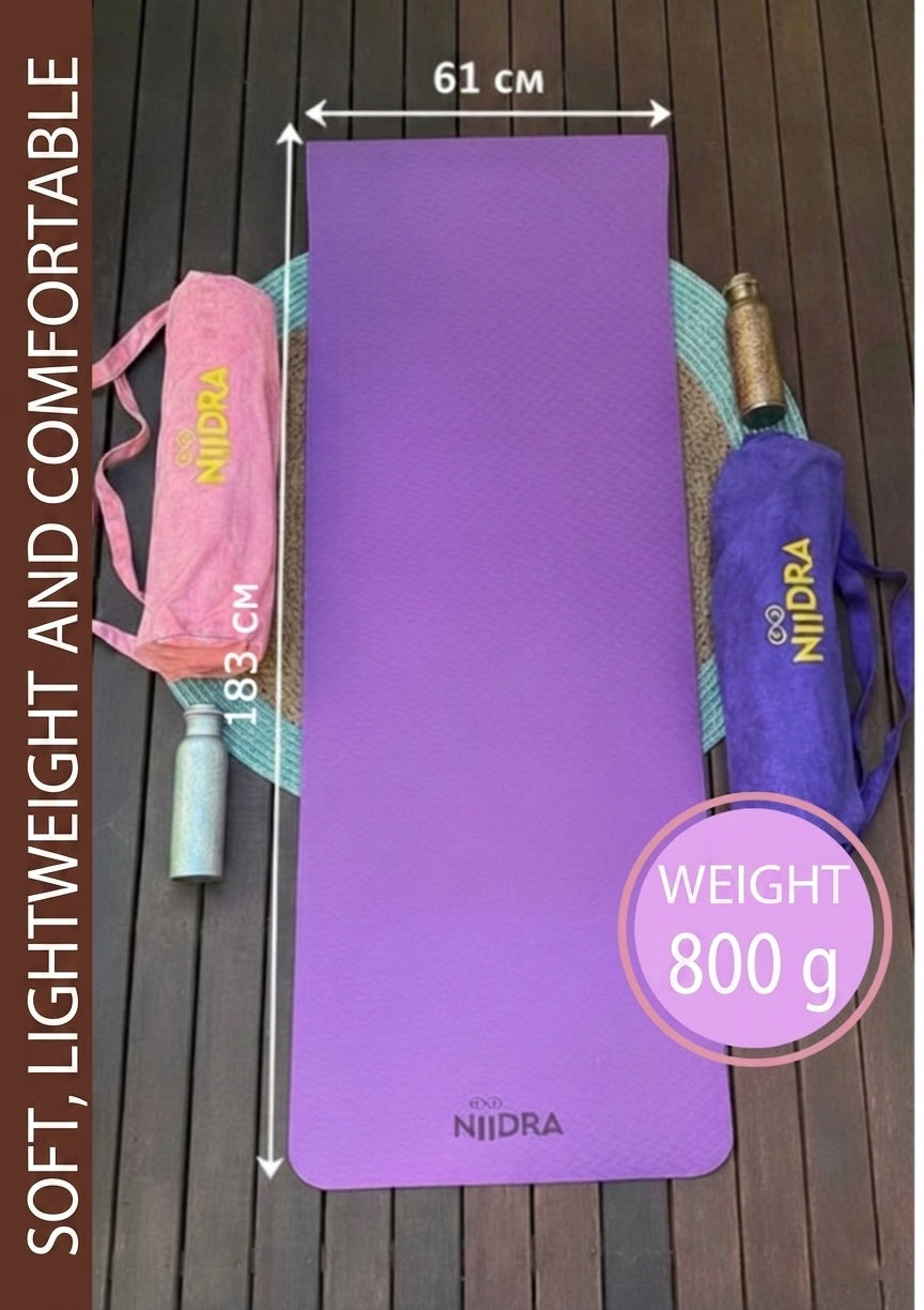 Basic purple yoga mat