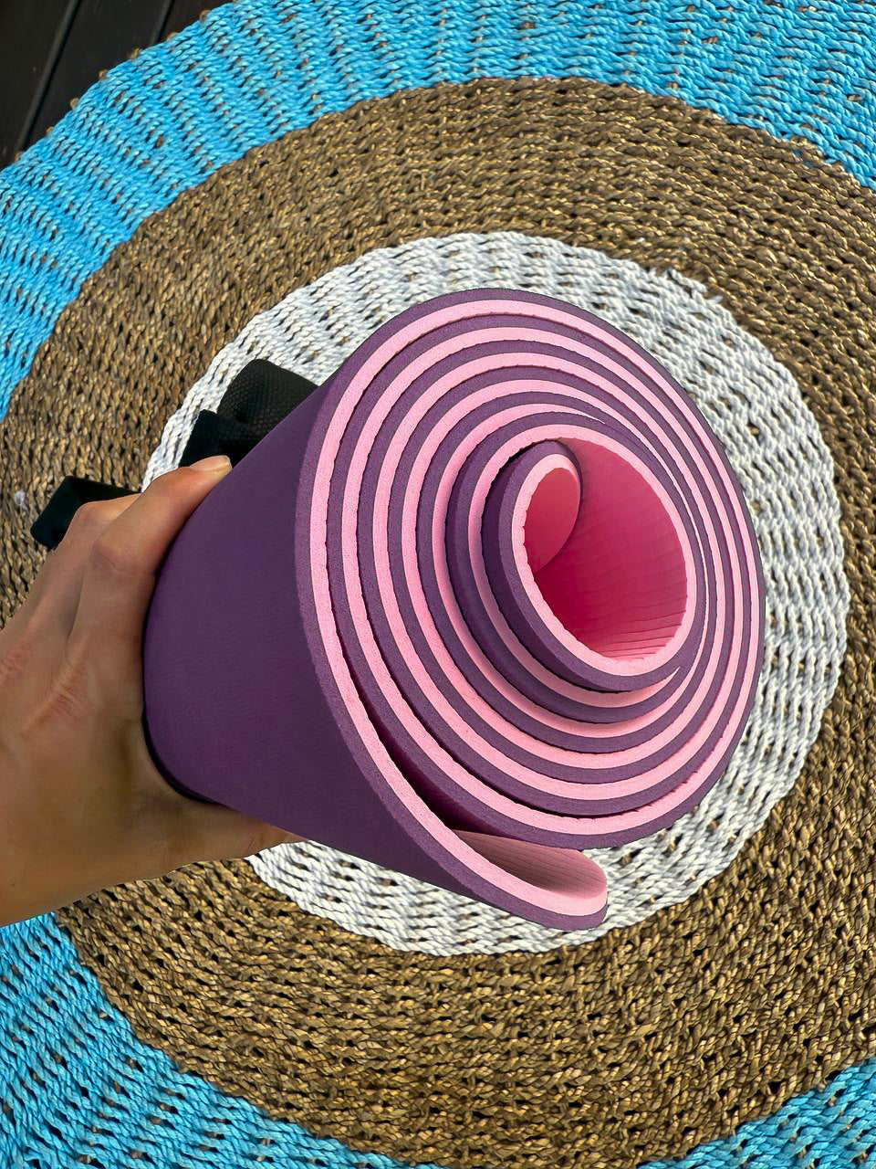 Basic purple yoga mat