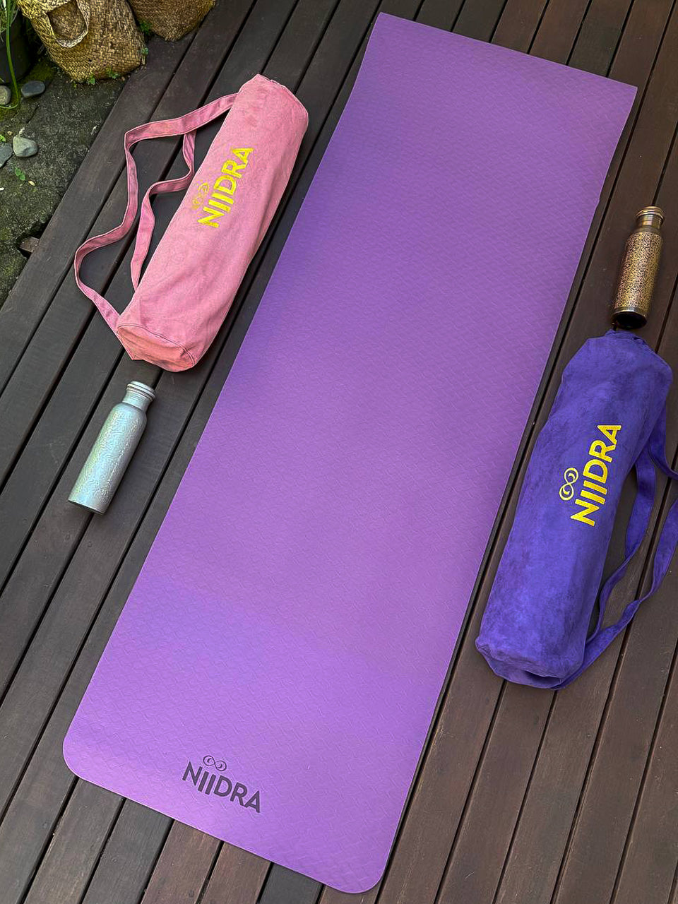 Basic purple yoga mat