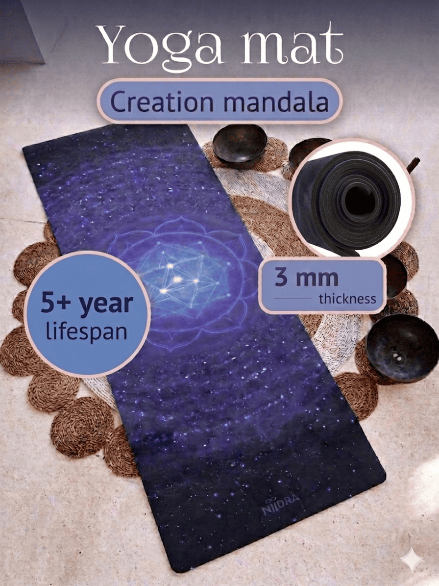 Creation mandala yoga mat