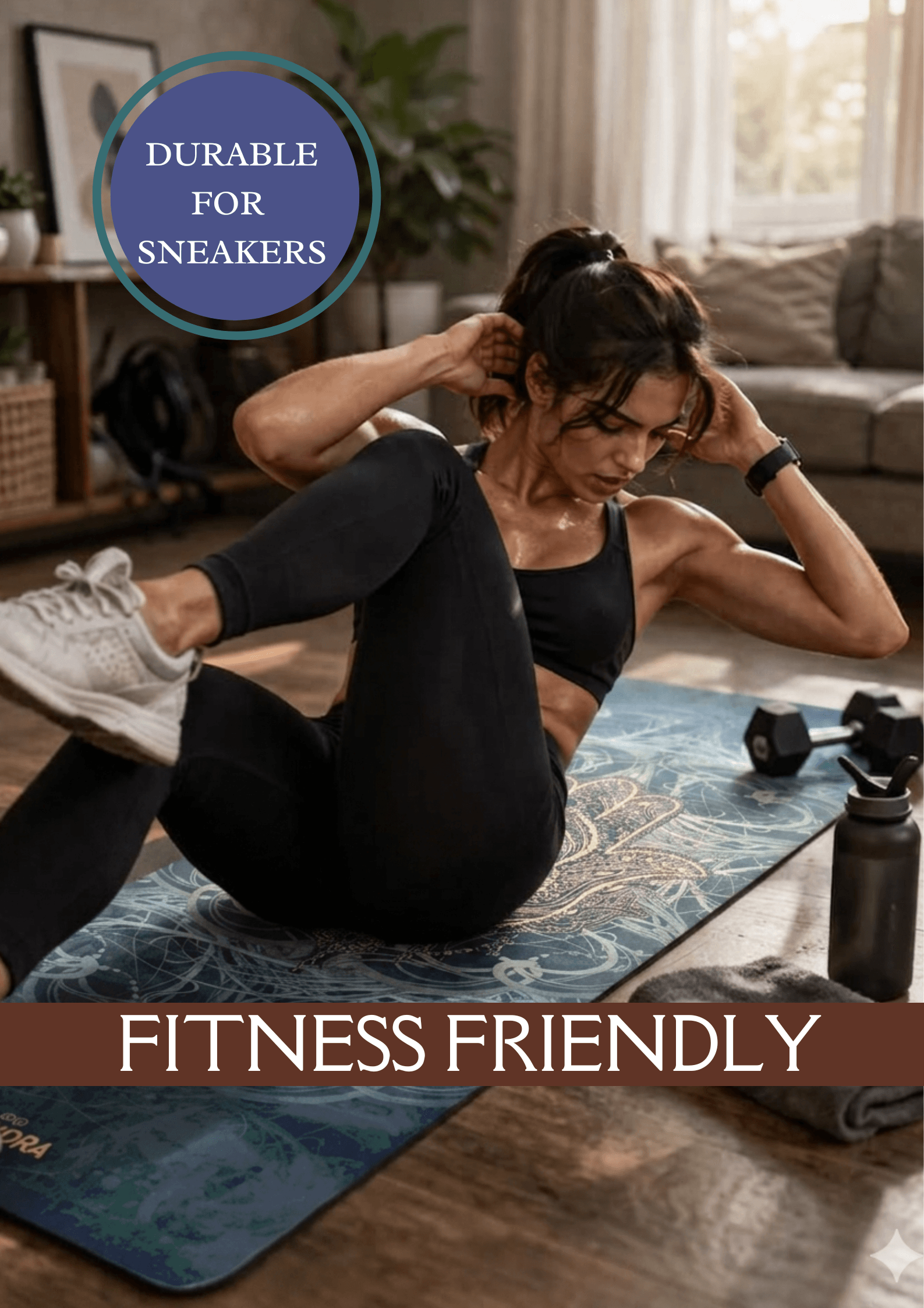 Hamsa hand yoga mat