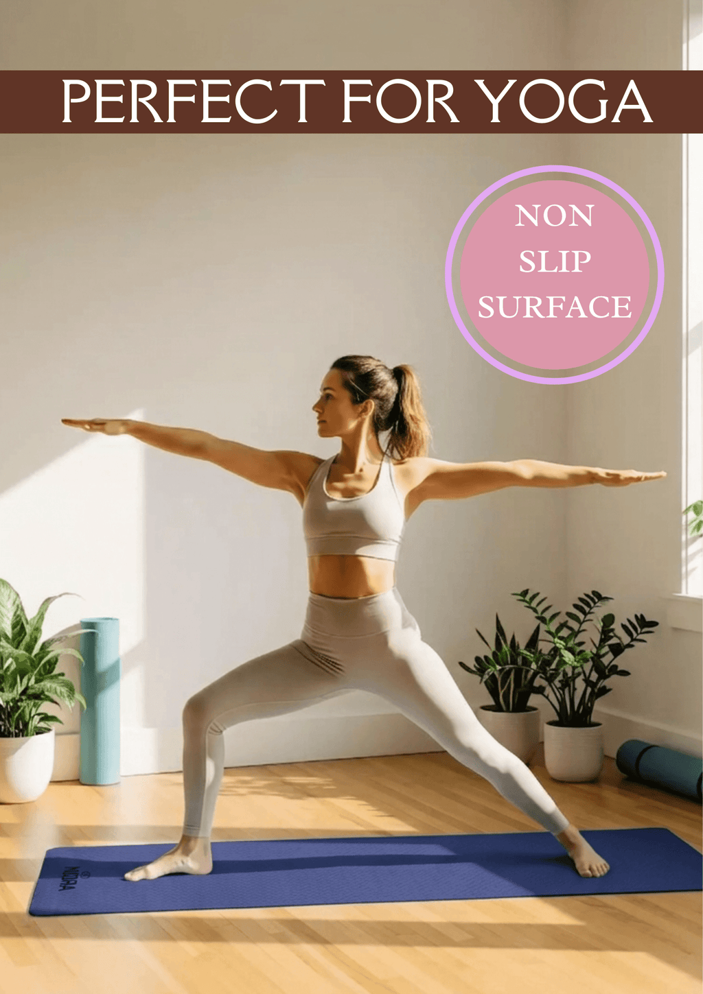 Basic Dark blue yoga mat