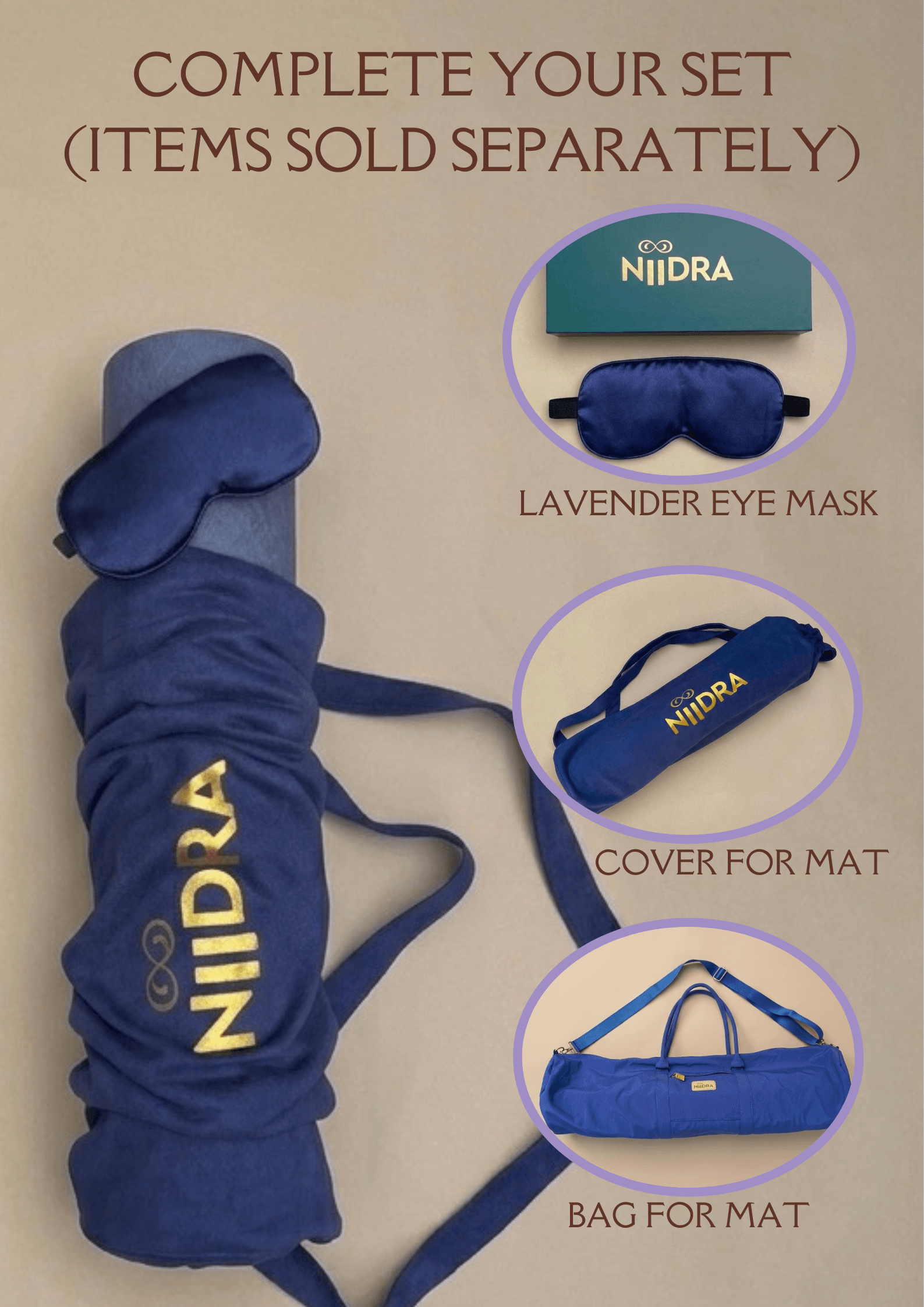 Basic Dark blue yoga mat