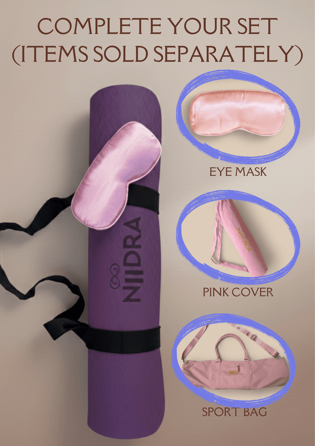 Basic purple yoga mat