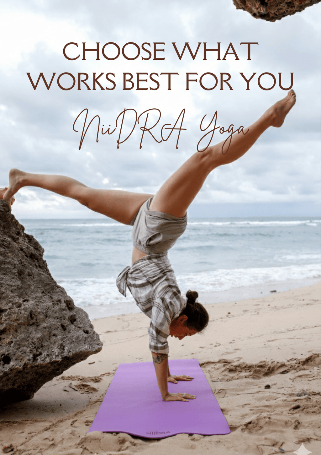 Basic purple yoga mat
