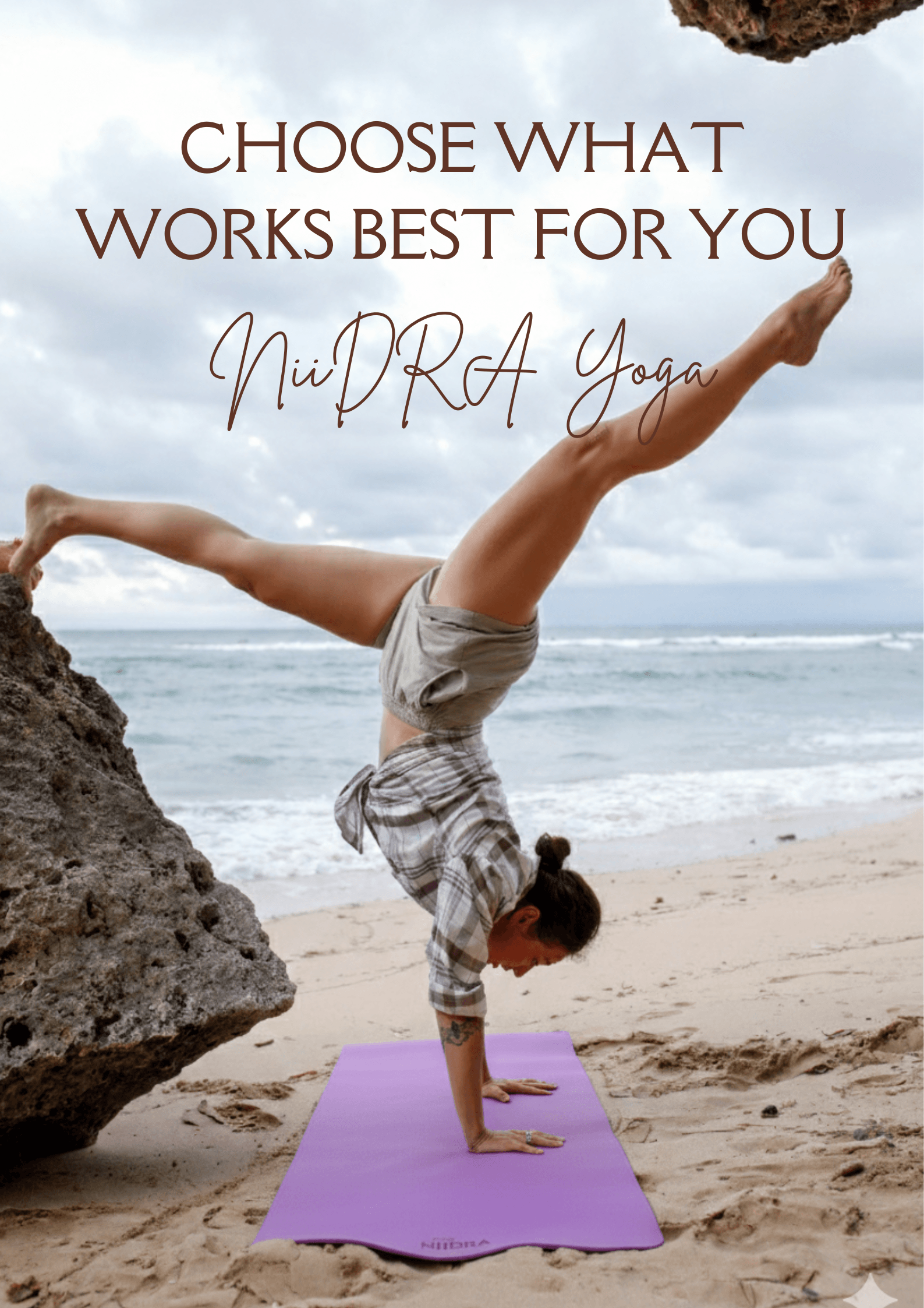 Basic purple yoga mat